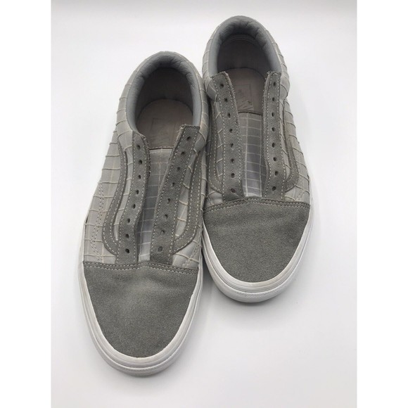 Vans Gray Grid Suede Unisex Shoes Men’s  Size 8 Women’s Size 9.5 - Picture 6 of 16